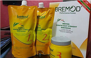 BREMOD - Keratin Silky Straight Rebonding Kit 2100ml - PNS