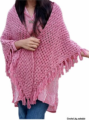 Crochet Girls/women Shawl-handmade Staller For Winters-stylish Scarf For Womens-cute Crochet Mufler