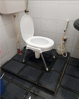 PVC Strong Quality  Commode Chair For Toilet- Easy and Comfortable for Use