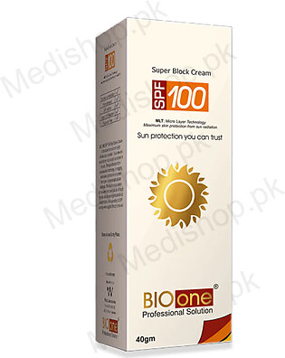 Bio One Sun Screen Spf 100 40g