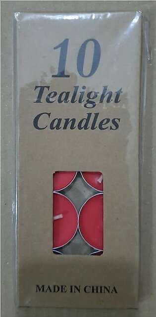 Pack Of 10 Tea Candle - Red Rose - Aromatic Candle