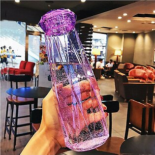 Sherice Smart Diamond Glass Colored Travel Water Bottle 500ml Fancy & Stylish Bottles