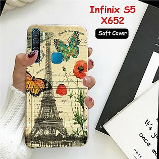 Infinix S5 Cover Case ( X652 ) - S5 Eiffal Tower Soft Cover Case For Infinix S5 X652 - Infinix S5