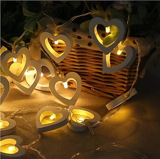 20 Heart Shape Fairy Lights Battery Operated - Led Light for Room Decoration , home wall and table decor 20 Hea String Lights battery operated for Indoor Outdoor Decoration