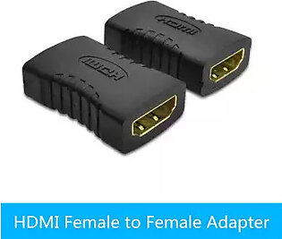 Pack Of 2 Hdmi Female To Female Connector - Black