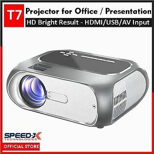 Speedx Projector Multimedia Wifi / Hdmi / Usb Input - Hd Display Projector For Office Study Lectures Presentation