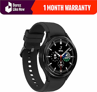 Daraz Like New Smart Watches - SAMSUNG Galaxy Watch 4 Classic 46mm Smartwatch with ECG Monitor Tracker for Health, Fitness, Running, Sleep Cycles, GPS Fall Detection, Bluetooth | (Black 16GB + 1.5GB) | Open Box Condition
