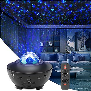 Star Light Projector, Galaxy Light Projector With Ocean Wave, Music Bluetooth Speaker, Remote Control, Adjustable Brightness, Ideal Gift For Friends, Living Room, Decor, Bedroom, Christmas, Birthday Party Decoration