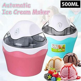 Ice Cream Maker, Household Automatic Mini Ice Cream Machine with Built in Freezer 500ML