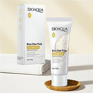 Bioaqua Rice Raw Pulp Whitening Facial Cleanser 100gm