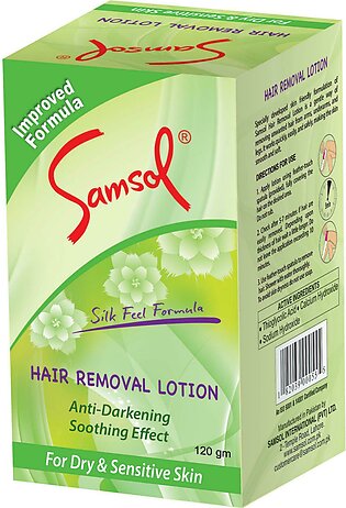 Samsol - Hair Removal Lotion For Dry & Sensitive Skin 120 Gm
