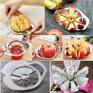 Stainless Steel Apple Fruit Vegetable Slicer Cutter / Apple Slicer With Core Remover