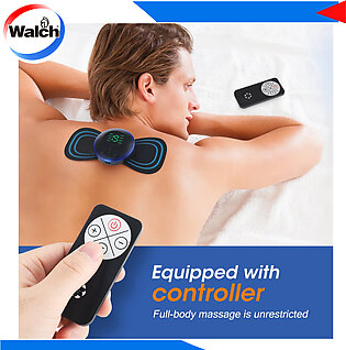 Walch - Wireless Portable Rechargeble Neck Massager Full Body Massager With Remote Control Pain Massager Machine Relief Neck Massager With Ems Technology Microcurrent Cervical Spine Massager For Body Pain