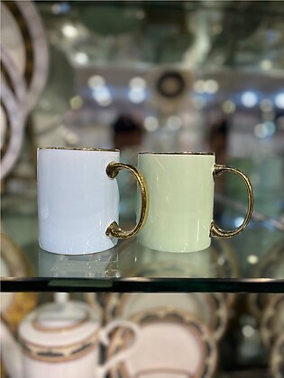 1 Pcs Golden Handle Tea Mug