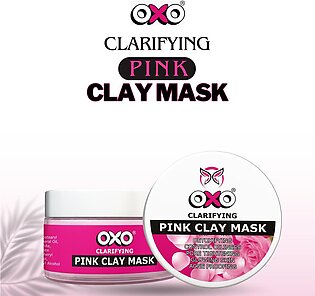 Oxo Pink Clay Mask 150ml- Porefining Mask For Blackheads And Pigmentation - Detoxifying All-natural Organic Face Mask For All Skin Type 150ml