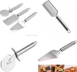 Pizza Cutter (pack Of 3 ) Cake Lifter Cheese Grater