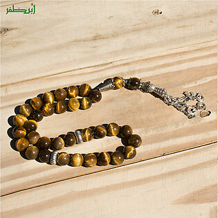 Tiger Stone 33 8mm Rosary Beads Muslims Counter Tasbeeh or Misbaha Tasbih