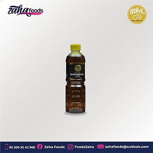 Pure Mustard Oil by Zaha Foods (500 ml)