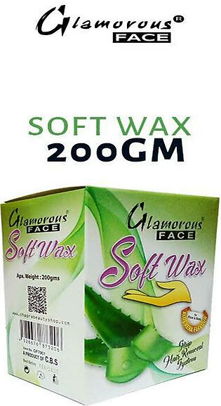 Glamorous Face Soft, Unwanted, Face, Legs, Arms, Depilatory and Cold Wax (200gm)