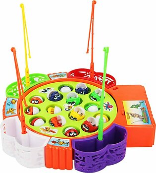 15 Fishes Electric Music Fishing Game Children Toy Kid Funny Interesting Toy
