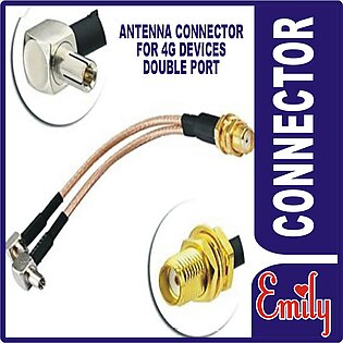 DOUBLE CONNECTOR FOR  DEVICES Antenna Connector For EVO Wingle Charji Internet Devices