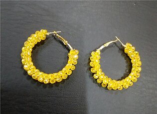 Stylish Pearl Earrings Hoop Earring Beaded Jewelry
