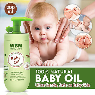 Wbm Baby Oil - 200 Ml | 100% Natural And Safe Massage Oil