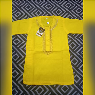 Atfaal Fashion Boys Clothing Kurta Shalwar Kids and  Boys Latest Fashion color yellow