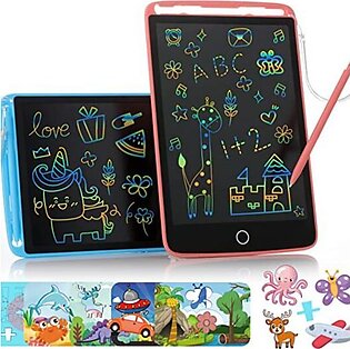 Writing Tablet - Lcd Drawing Writing Tablet - Writing Tablet Drawing Board - Writing Tablets For Kids - Upto 12inch Multicolor Display Lcd Drawing Writing Tablet For Kids & Adults With Pen | Eraseable Colorful E-writer Digital Memo Pad