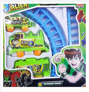 Ben 10 Train Set With Tracks For Kids battery Operated Toy