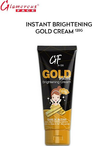Glamorous Face Gold Instant Cream , Gold In Action Non Oily And Greasy Lightens Skin To Make It Fair And Young