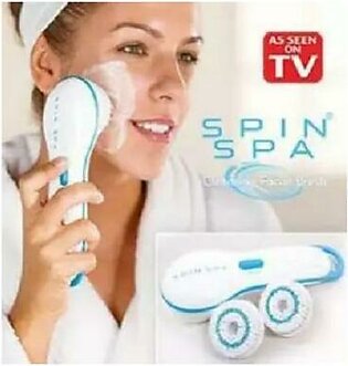 Men & Women With Spin Spa Facial Brush Face Massager