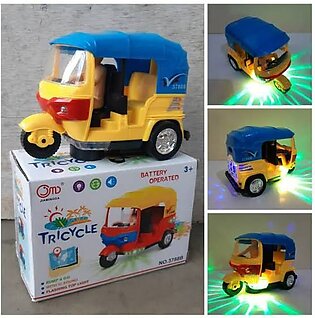 Kids Tricycle Battery Operated With Lights And Music