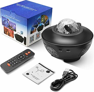 New Star Light Projector, Galaxy Light Projector With Ocean Wave, Music Bluetooth Speaker, Remote Control, Adjustable Brightness, Ideal Gift For Friends