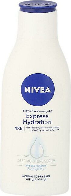 NIVEA Express Hydration Body Lotion, Sea Minerals, Normal & Dry Skin, 125ml