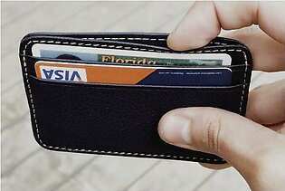 Mini Slim Smart Atm Card Holder Small Wallet For Men And Boys Genuine Leather Card Holder Wallet