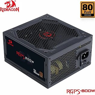 Redragon RGPS PSU 800W PC Power Supply 80PLUS Bronze Gaming Silent Fan 120mm 24pin ATX/EPS 12V PFC FULL MODULAR BTC computer Power Supply