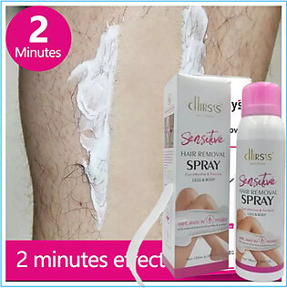2 Minutes Fast Hair Removal Spray Painless Hair Growth Permanent Depilatory For Ladies Men 180ml