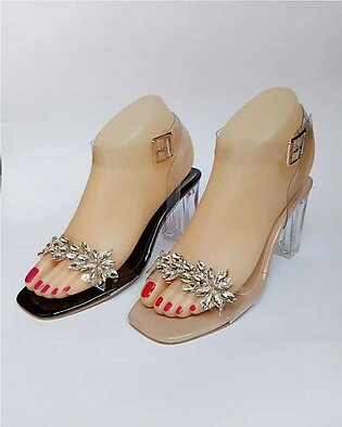 Transparent Heels For Women-ankle Strap