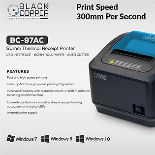Thermal Receipt Printer Bc97ac ~ 300mm/s ~ 80mm ~ Usb