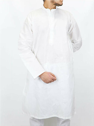 Cut Price M-afzl 100% Premium Cotton Kurta Sherwani Collar For Men White