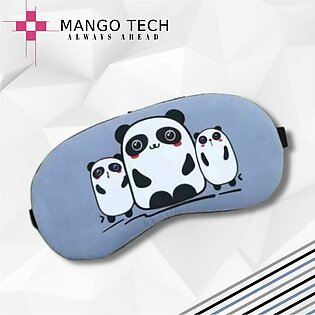 Mango Tech Panda Family Comfortable Sleeping Eye Mask With Cooling Gel Pack For Travel And Hot & Cold Therapy
