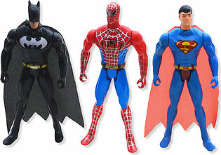 Marvel Avenger Super Hero Action Figure Toy Set - Iron Man Red Iron Man Black Spider Man Captain America - Size 4.5 Inch/12cm