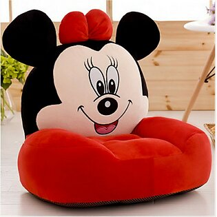 Mickey Mouse Stuffed Plush Sofa Baby Seats Children Sofa Baby Carrier Toddler Nest Puff Cartoon Minnie Mouse Chair Soft