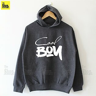 The Shop - Cool Boy Full Sleeves Fleece Grey Hoodie For Kids - Cb-hgh1