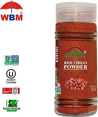 Himalayan Red Chili Powder (Laal Mirch Powder) Glass Jar - 50G  Export Quality (Red Chilli) & Imported Packaging