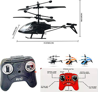 360 Rotatable Up - Down / Left - Right - RC Flying Helicopter Plane With Remote 2 channel - USB Rechargeable Induction Remote Control Aircraft