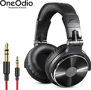 OneOdio Pro-10 Wired Over Ear Headphones Studio & DJ Stereo Headsets with 50mm Neo-dymium Drivers and 1/4 to 3.5mm Audio Jack for AMP Computer Recording Phone Piano Guitar Laptop