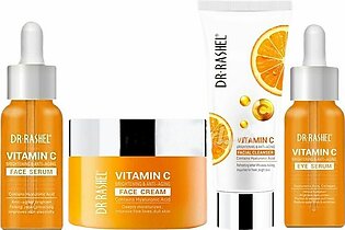 Dr Rashel Vitamin C Series Kit-pack Of 4- Deep Pore Cleansing Skin Care Products/eye Serum/facial Cleanser/face Cream/face Serum.