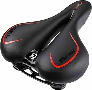 Suspension Silicone Gel Bike Seat Pu Leather Cover Hollow Soft Wide Saddle Mountain Bike Leather Bicycle Saddle